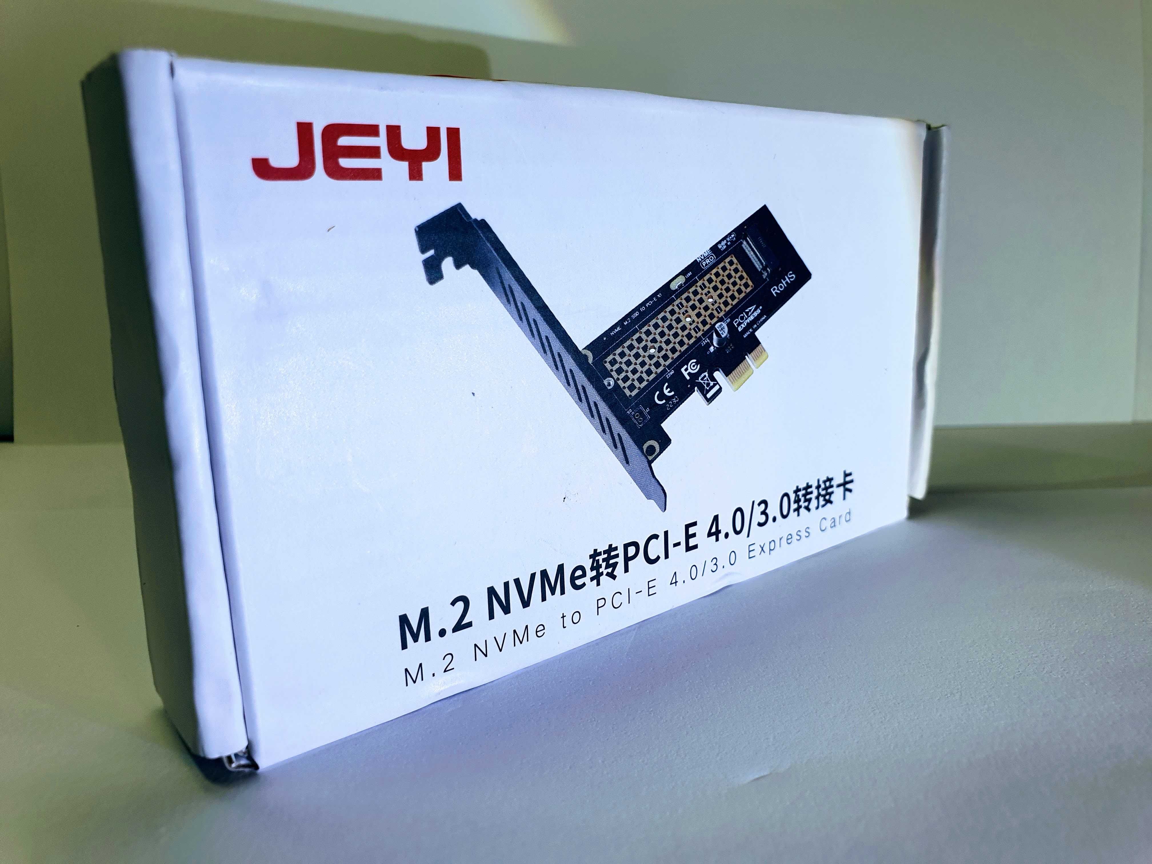 Адаптер JEYI NVMe - PCIe 4.0 X1 M.2 SSD