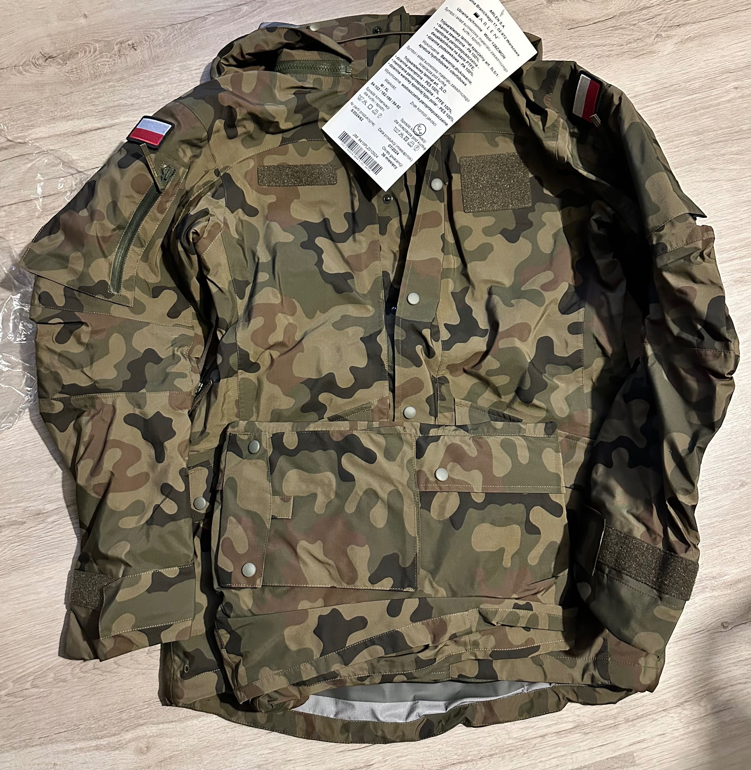 Ubranie ochronne 128Z, wojskowe M/XL - NOWE