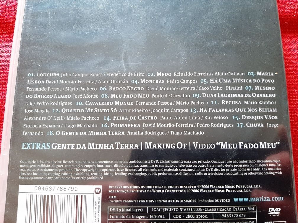 Mariza - Concerto em Lisboa - dvd