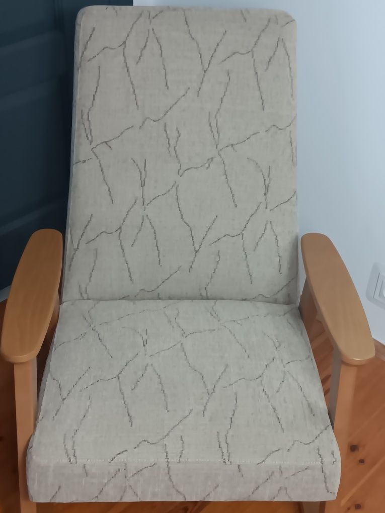 Fotel bujany ala Chierowski PRL z Agata Meble