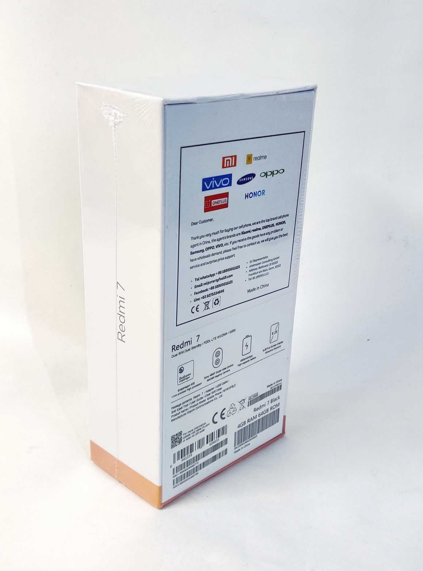 Смартфон Xiaomi Redmi 7 4/64GB Новый! Snapdragon 632 + чехол + стекло.
