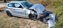 BMW 118d 2009 acidentado para peças