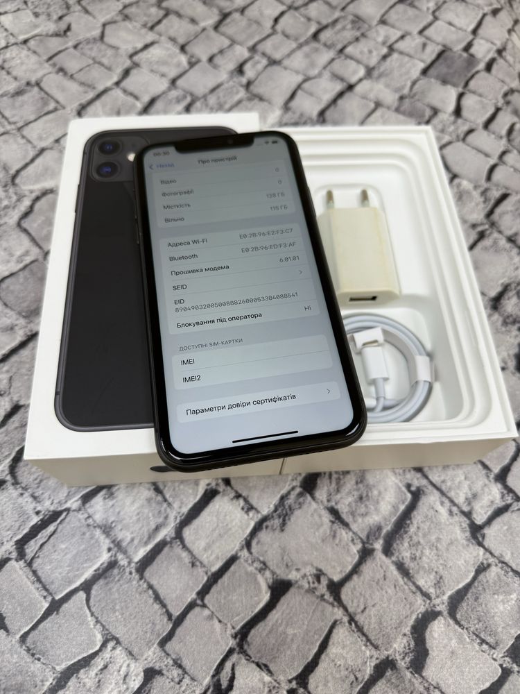 Iphone 11 128gb neverlock Black Global 230$
