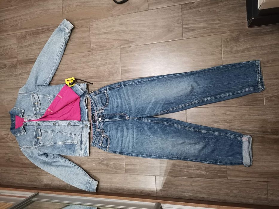 Фирменный джинсовый комплект двосторнний пиджак/куртка Tommy Hilfiger