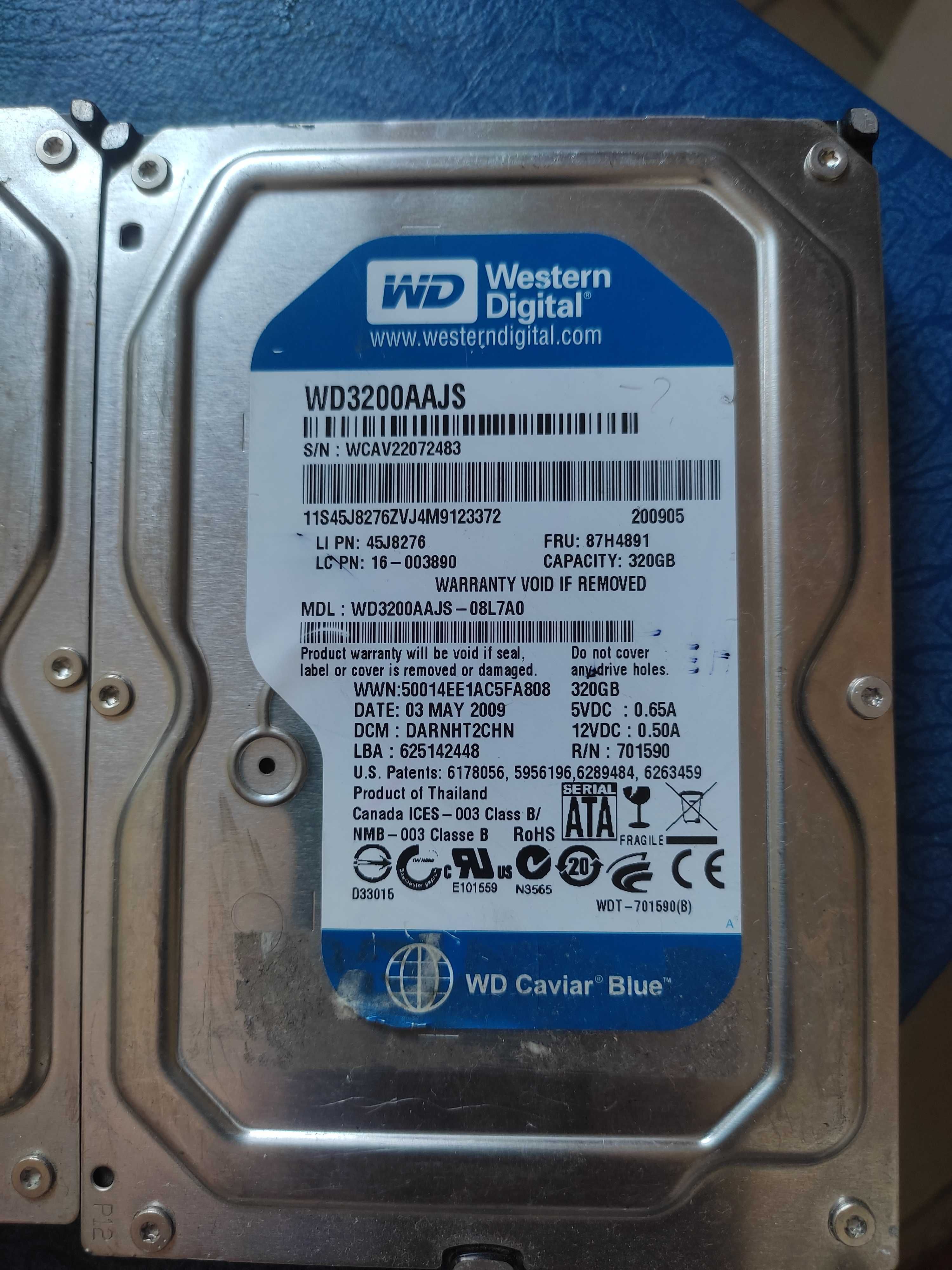 Жорсткий диск WD 3200AAJS 320Gb!WD 3200AVV 320Gb.