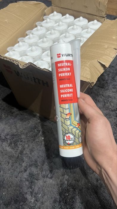 Silikon neutralny Würth Allrounder PERFECT | 310 ml Jedwabno-szary