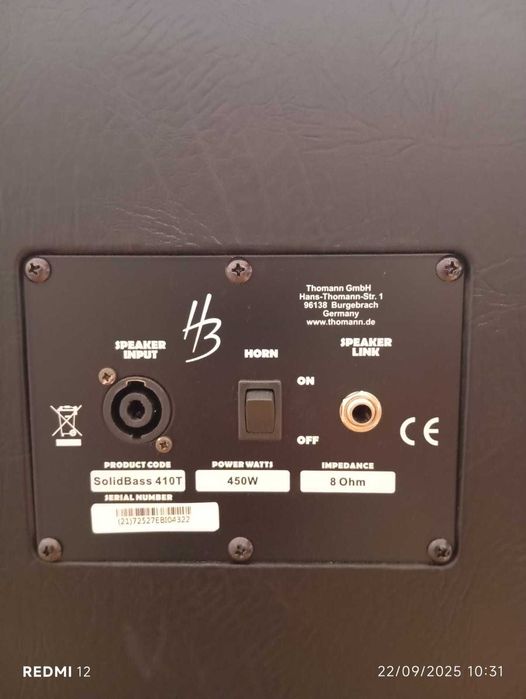 Conjunto Harley Benton Amplificador + Coluna