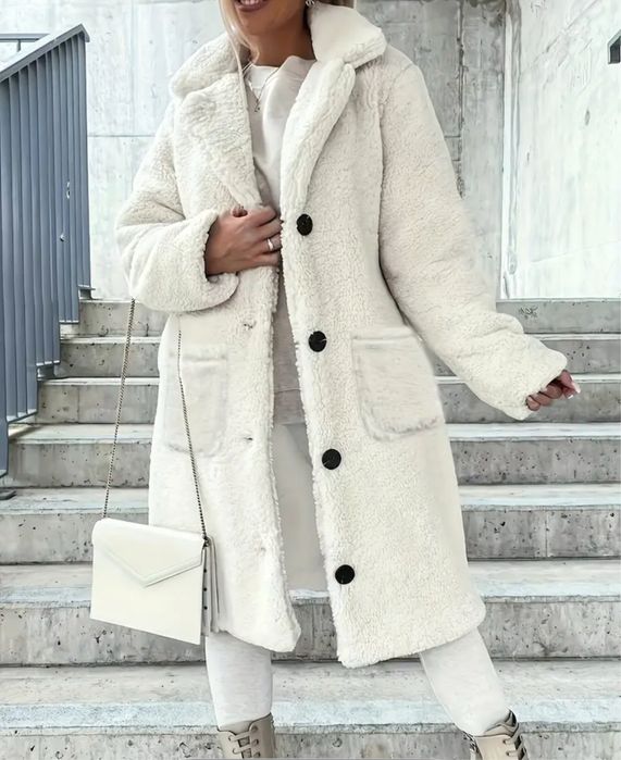 Płaszcz biały rozmiar L