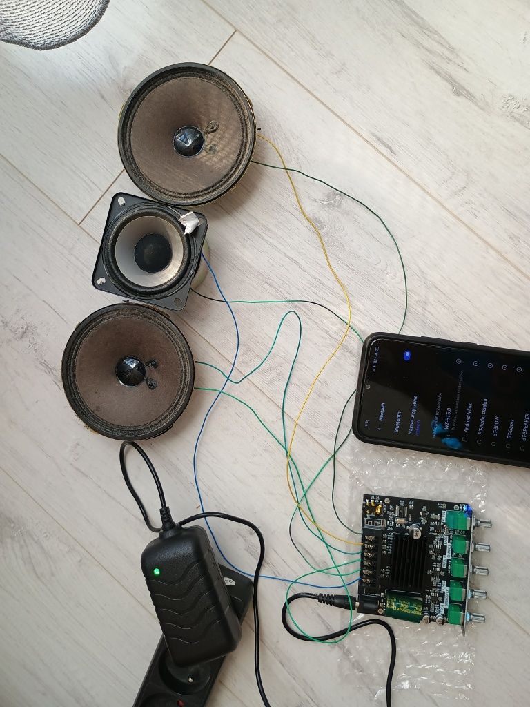 Moduł wzmacniacza mocy stereo 2.1 AUX bluetooth Jack ZK mt21 50w 100w