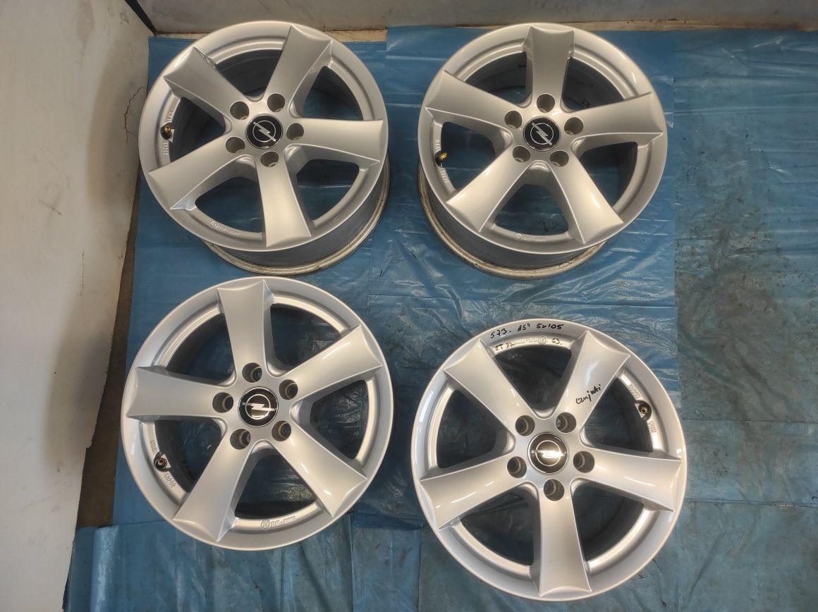 573 Felgi aluminiowe OPEL R 15 5x105 Bardzo Ładne Czujniki