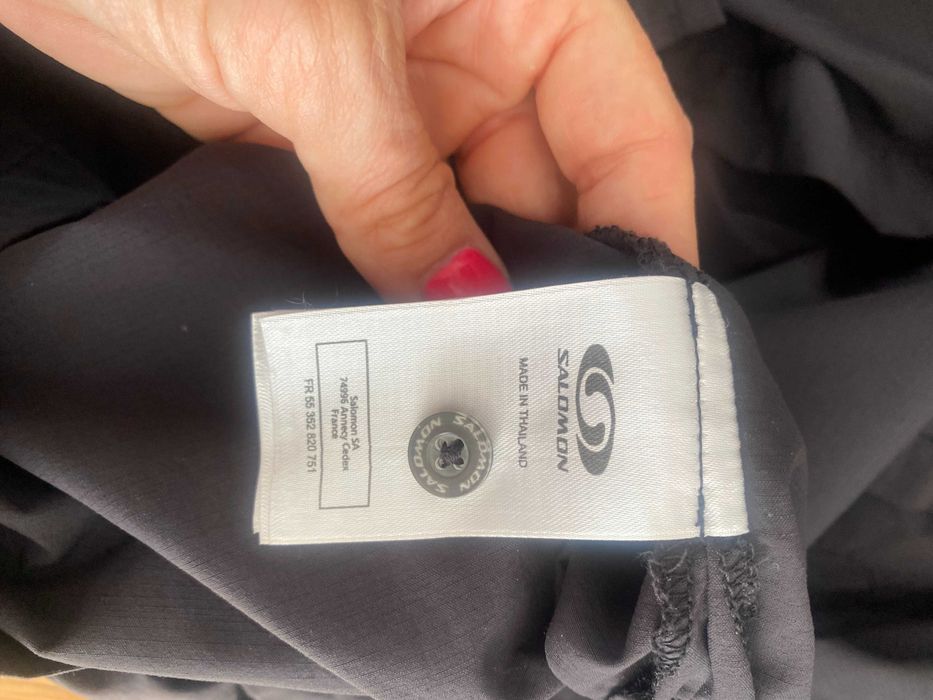 Czarna, lekka koszula Salomon