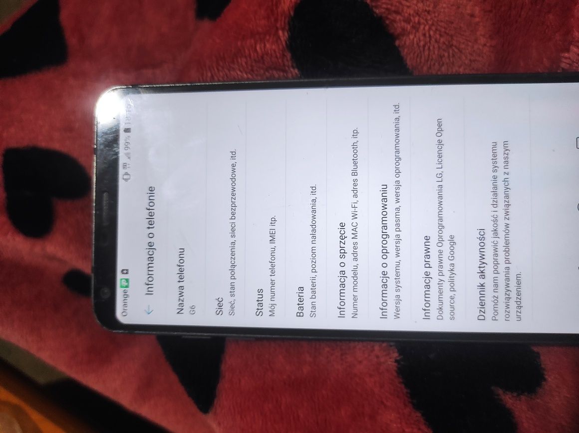 Telefon LG G6 do negocjacji.