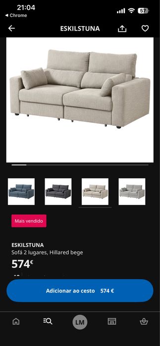 Sofa Eskilstuna Chaise Lounge