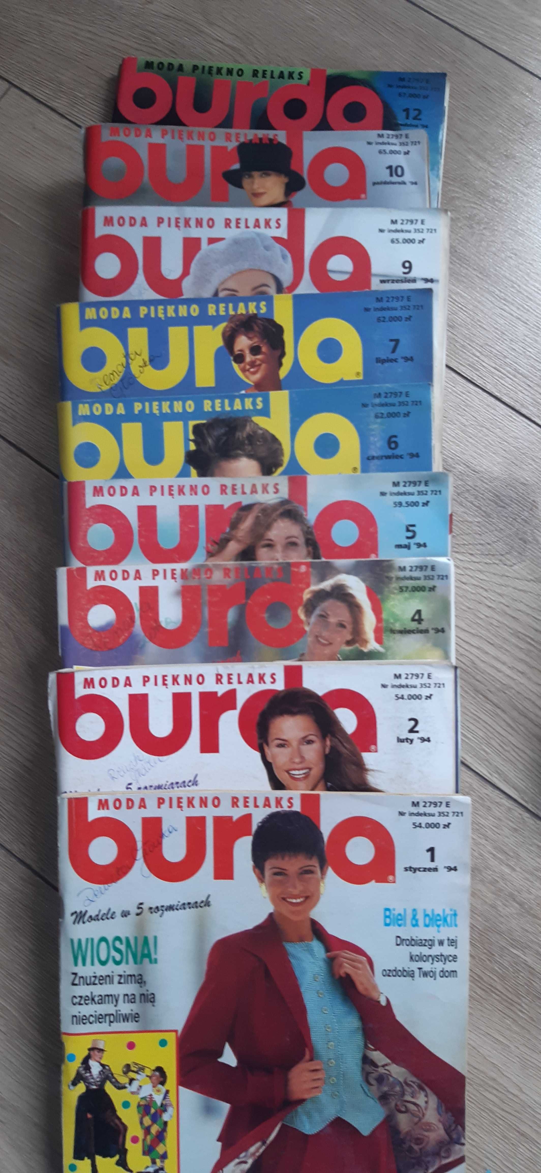 Burda katalogi z wykrojami