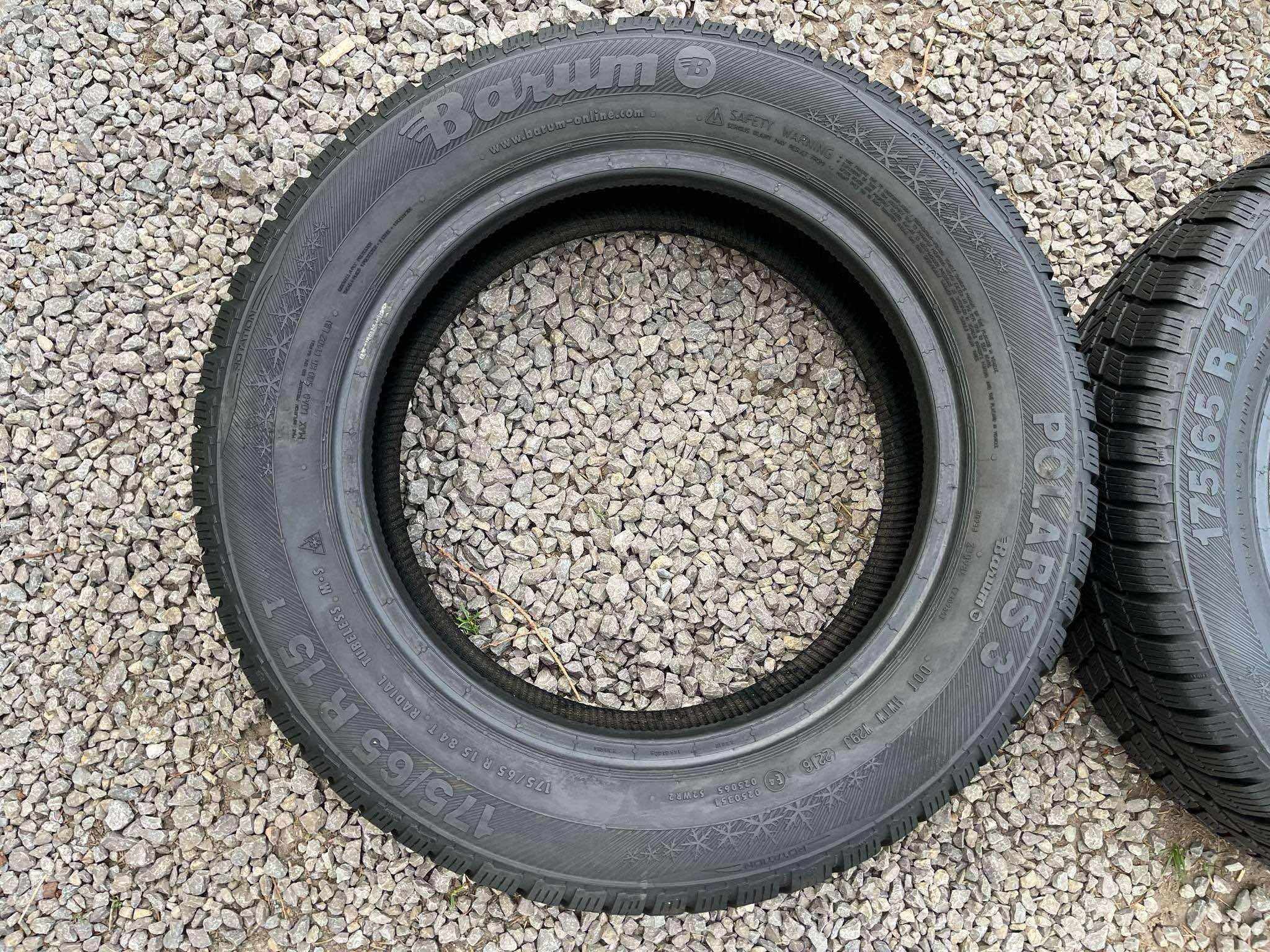 Opony 175/65R15 Barum Polaris 3 Zima 2sztuki 6,08mm bieżnika