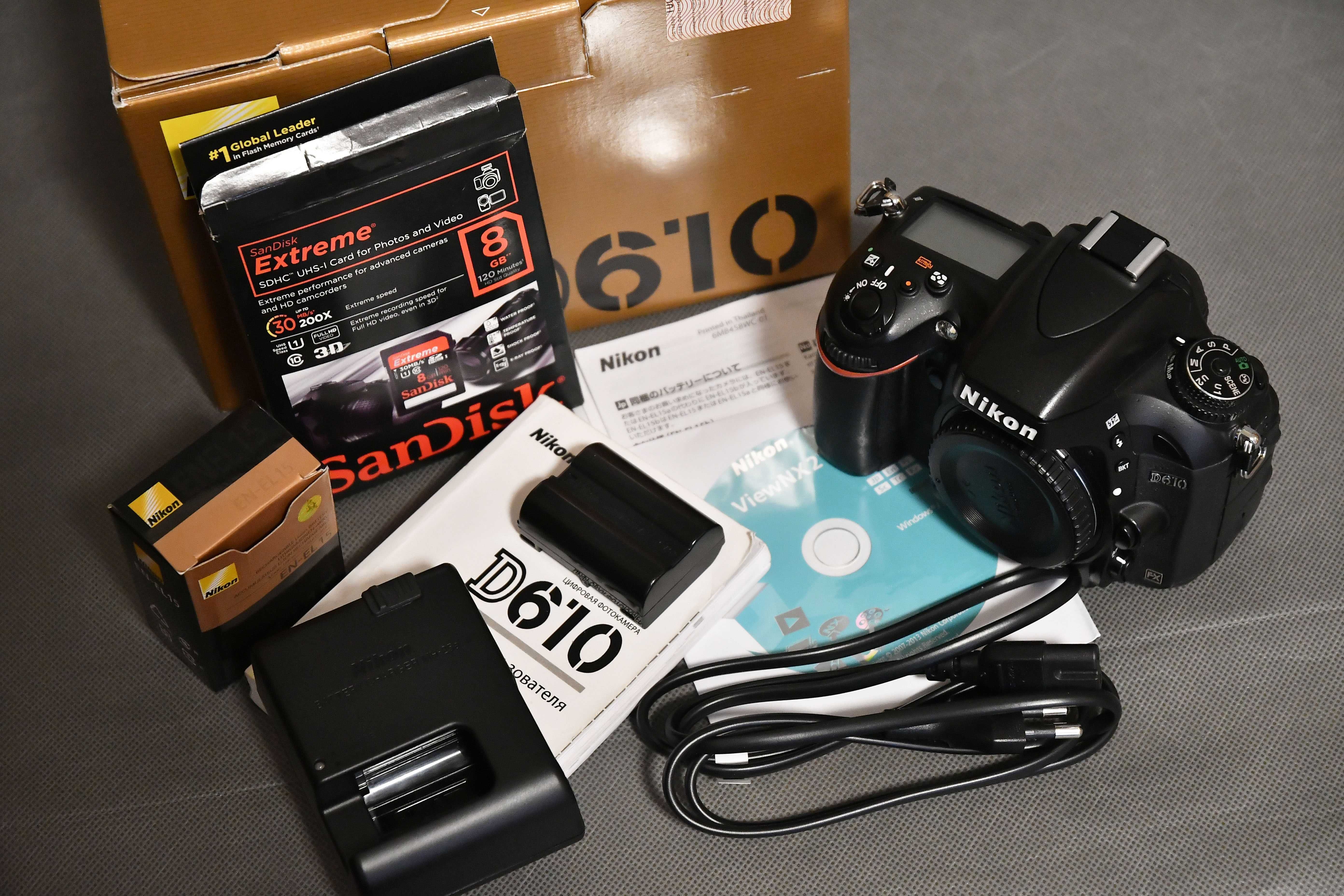 Nikon D 610 повний кадр