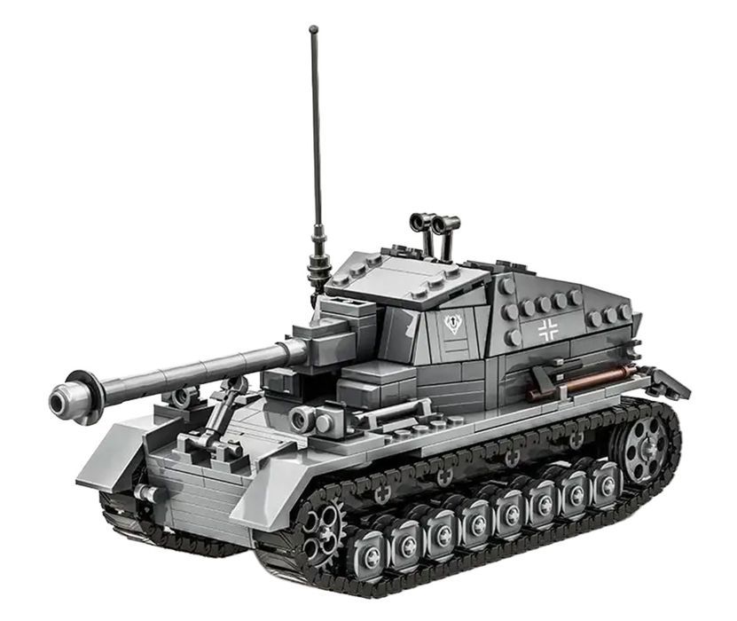 Zestaw Klocków Czołg Szary 632El.