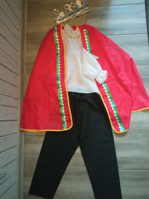 Strój króla na jasełka, choinkę 116/122 cm