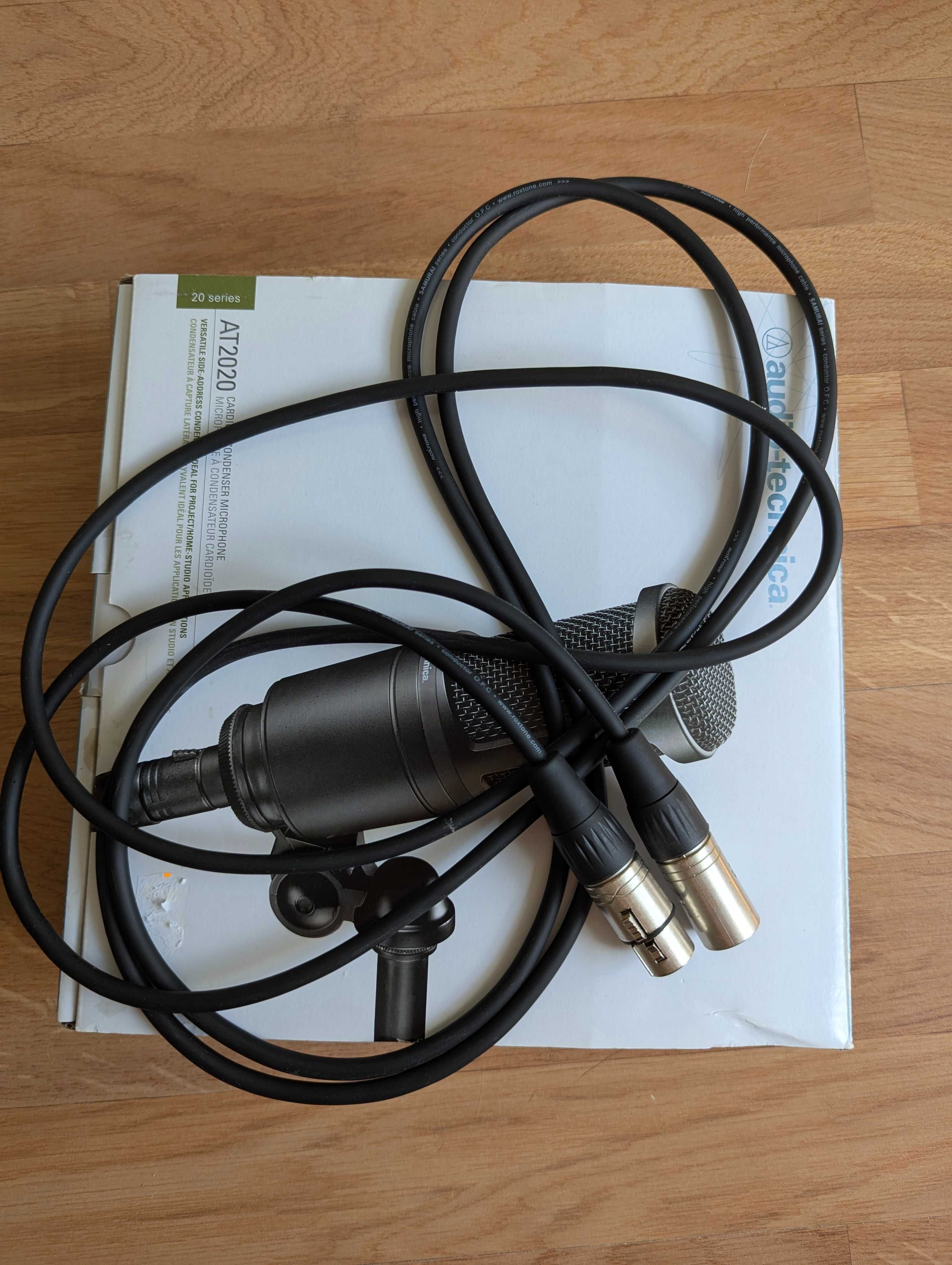 Mikrofon Pojemnościowy Studyjny - Audio Technica AT2020
