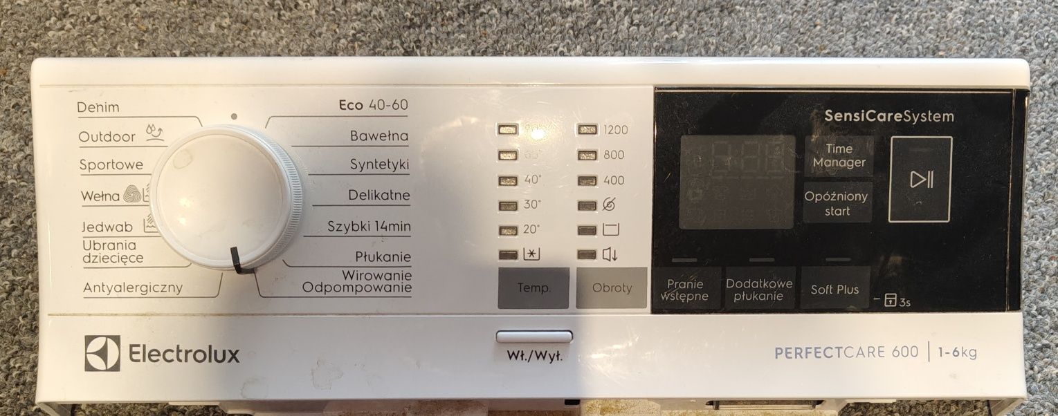 Panel sterowania pralki Electrolux