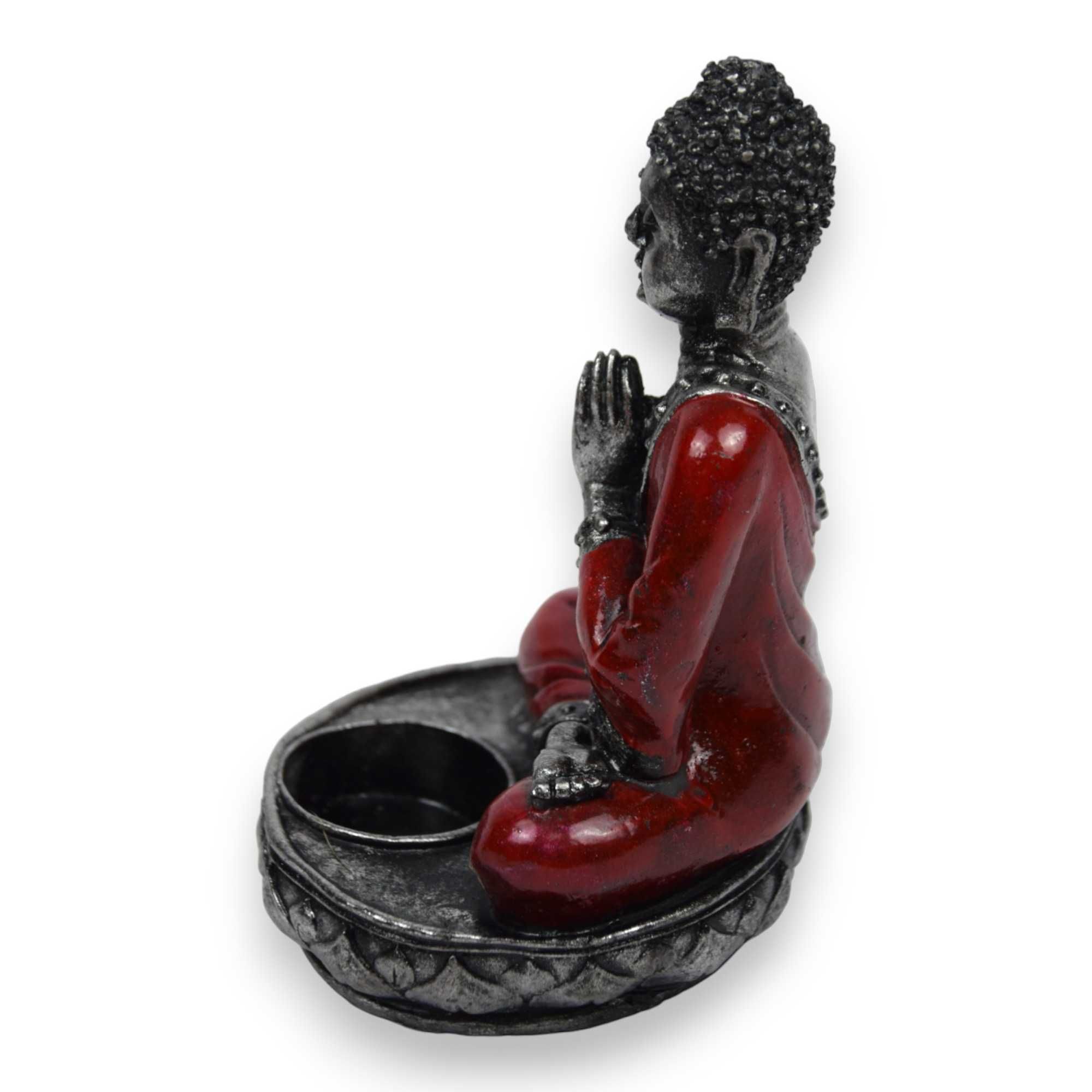 Świecznik Z Posągiem Buddha Namaste
