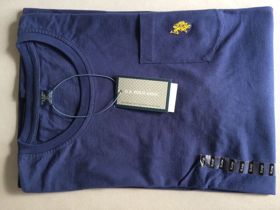 T-shirt U.S. POLO ASSN. granatowy, rozm. amerykański XL