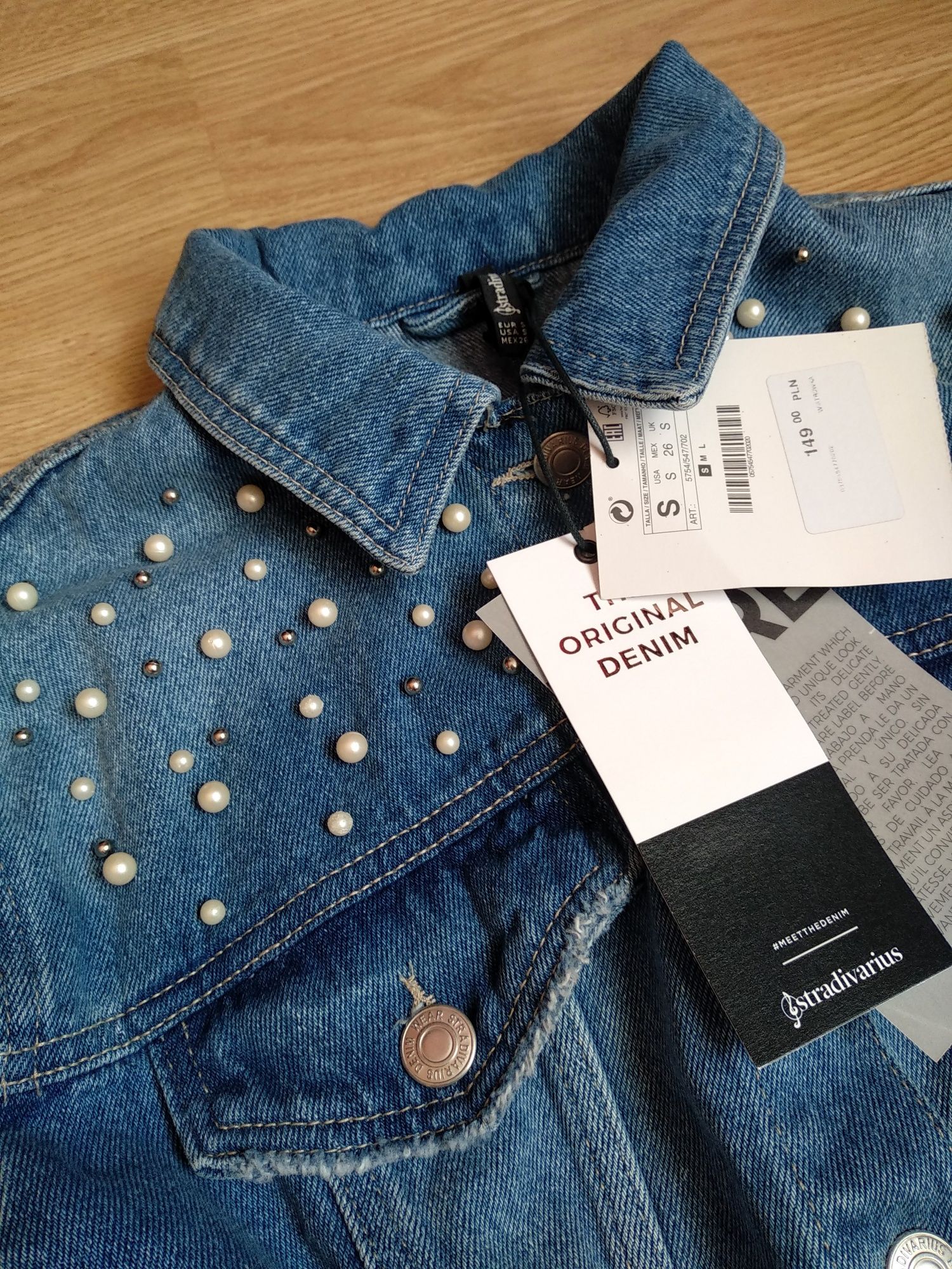 Nowa kurtka katana jeans denim Stradivarius r. S