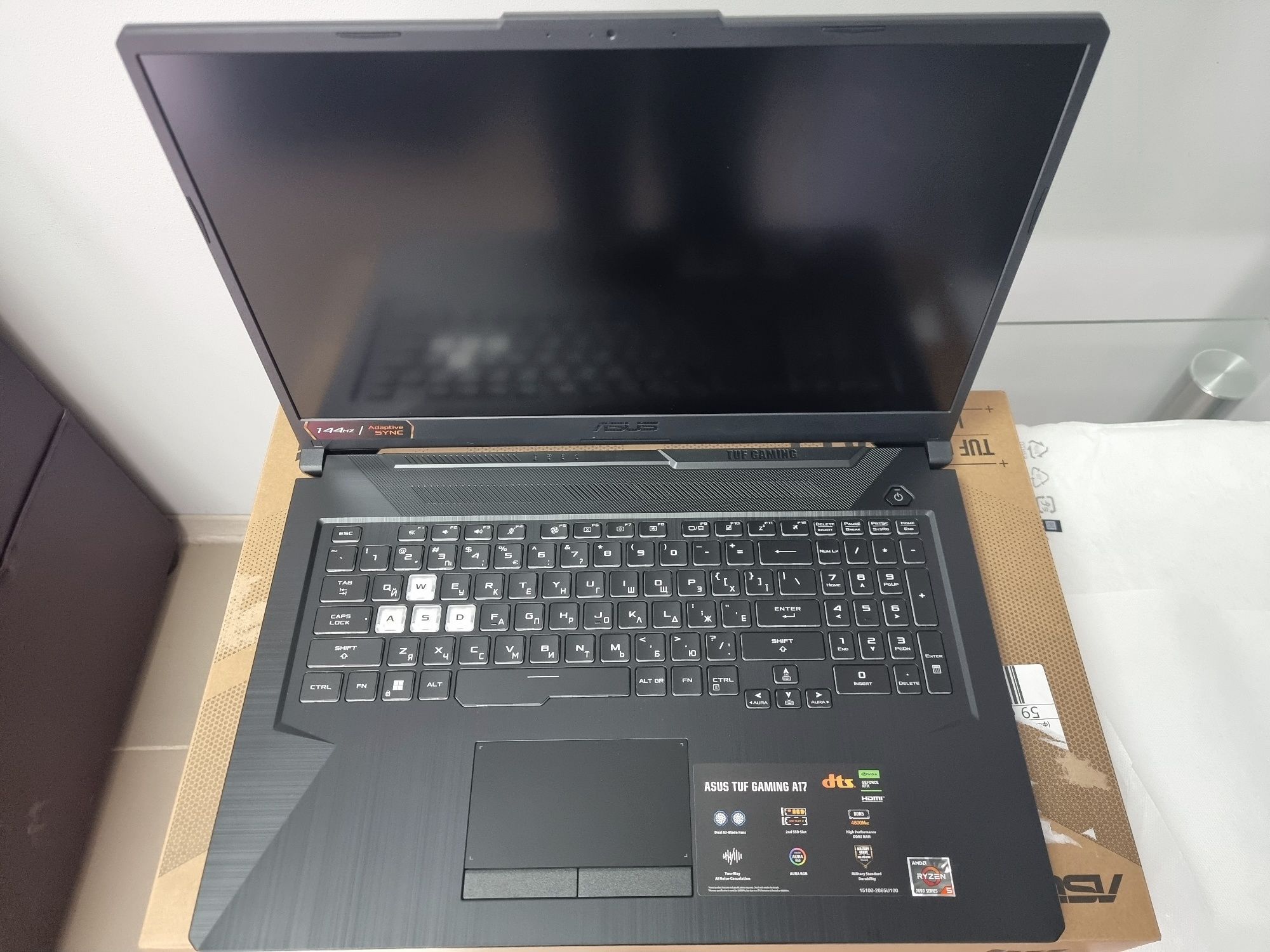Игровой ноутбук Asus Tuf A17 AMD ryzen 5 7535H/16 Gb/RTX 2050  Новый!