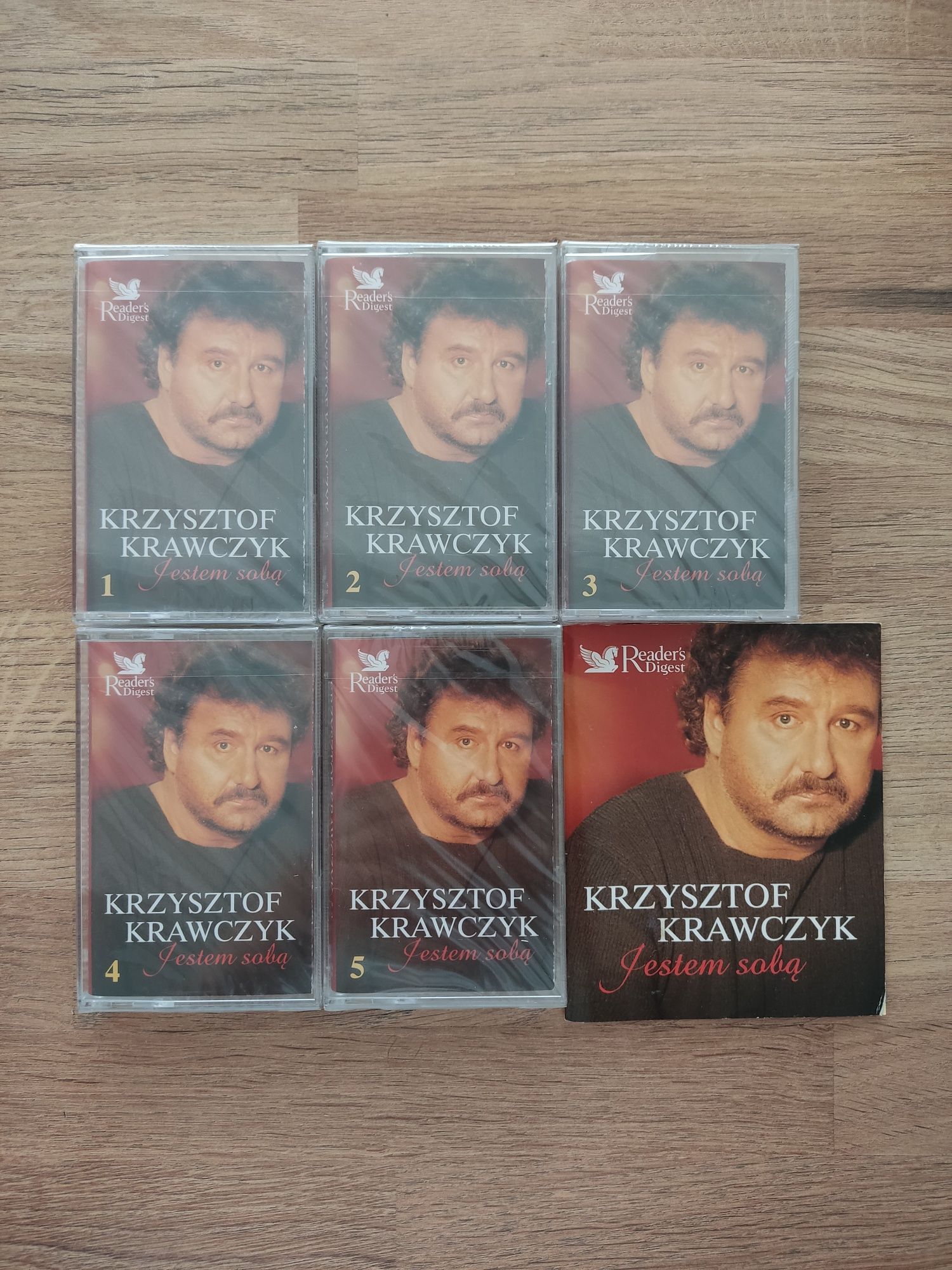 nowe! w folii kasety magnetofonowe 1-5 krzysztof krawczyk jestem sobą