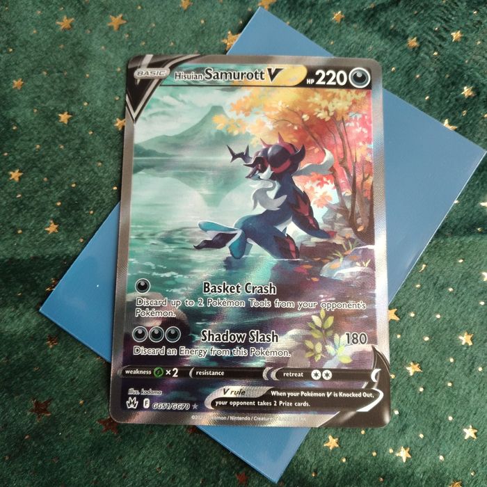 Hisuian Samurott V - Crown Zenith - Karty Pokemon