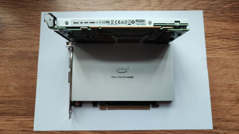 Intel FPGA PAC N3000 BD-NVV-N3000-3 programmable accelerstion card.