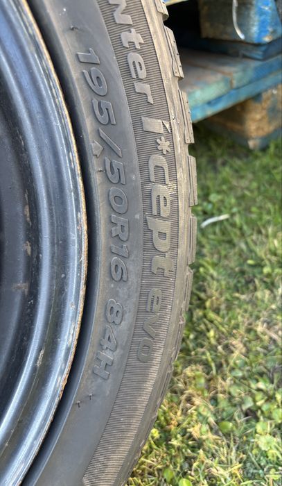 Sprzedam opony zimowe 195/50R16 jak nowe