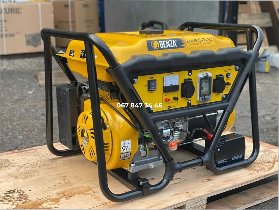 Генератор BENZA BX6000 AVR 230V 6Квт Іспанія Бензин 1 фаза + Доставка