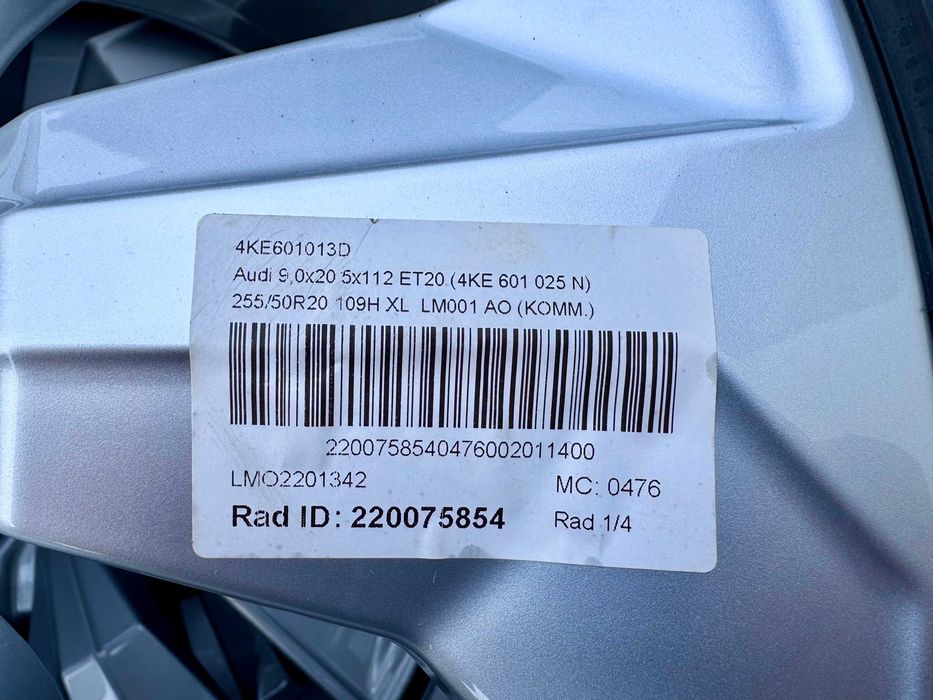 Alufelgi AUDI Q8 E-Tron GE Oryginalne Zimowe 20 FABRYKA NOWE