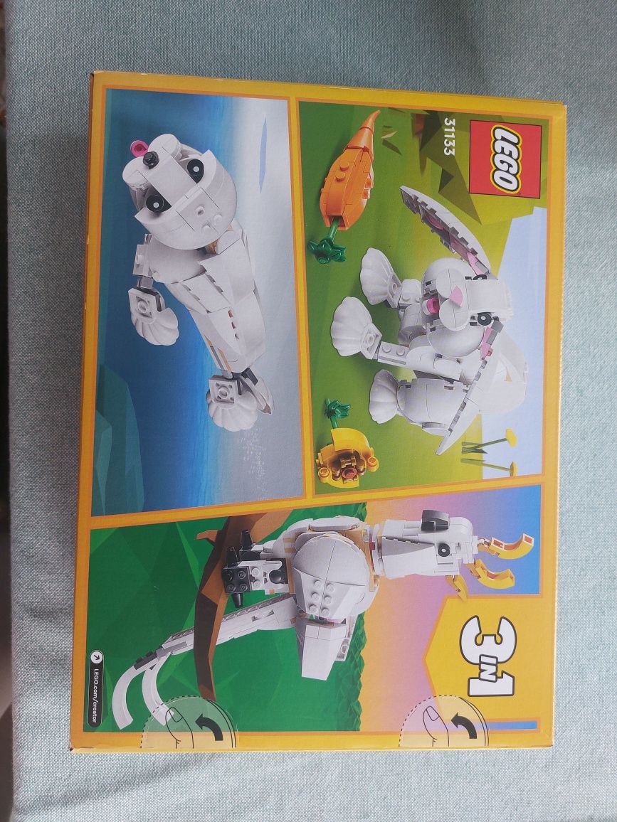 Lego 3 w 1 31133 królik papuga foka