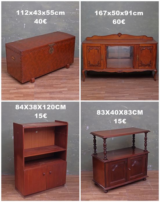 Mobilia retro vintage antiguidade ver fotos