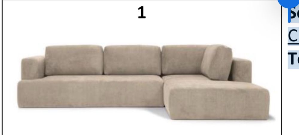 Sofa aesthetic creme grande