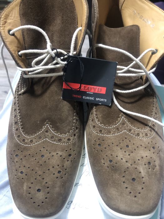 Черевики чоловічі нубук/шкіра 42 розмір коричневі