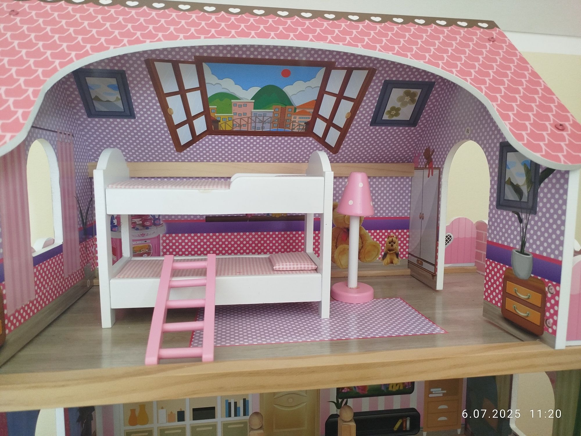 Domek dla lalek, drewniany domek dla lalek
