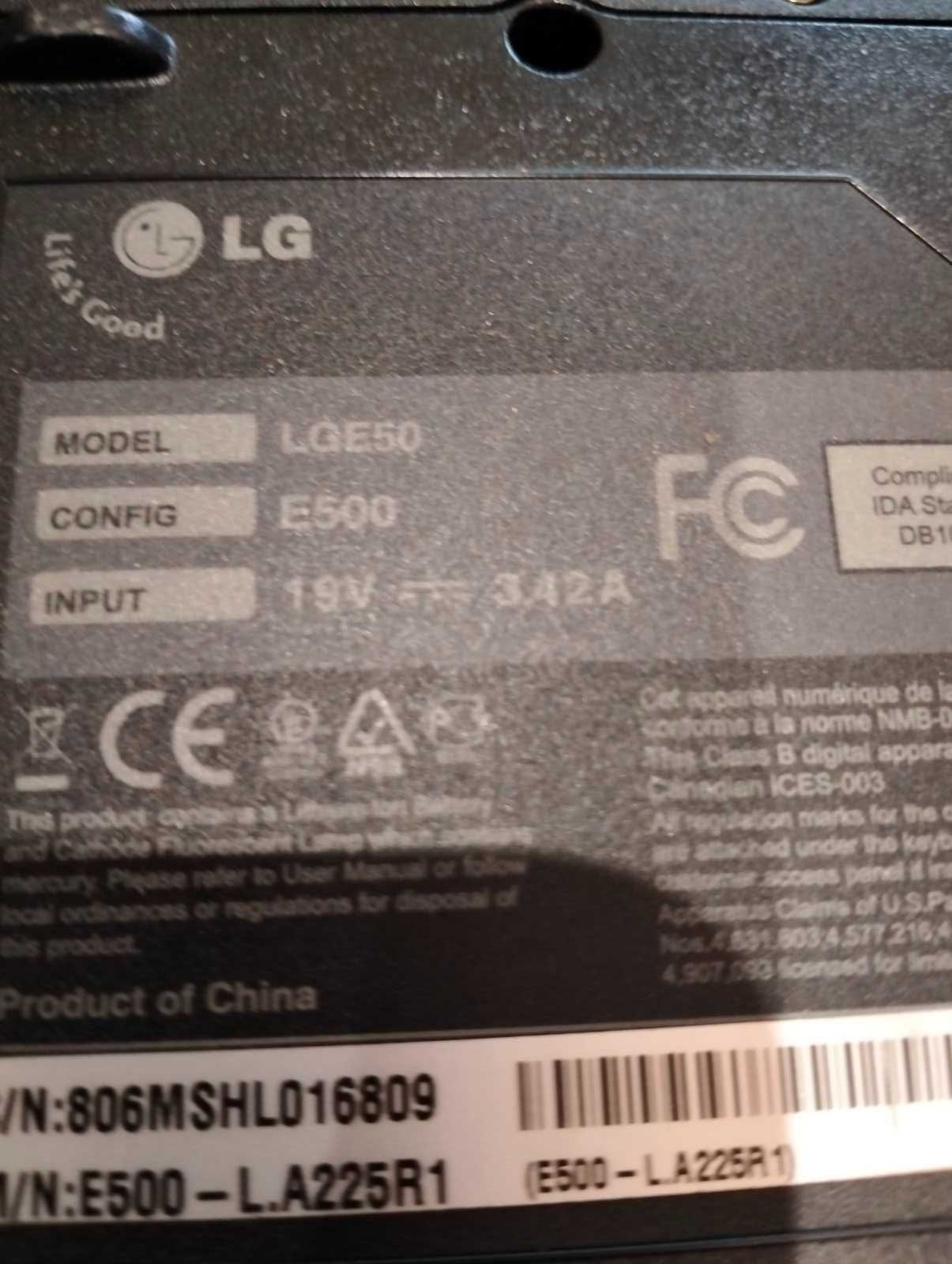 Ноутбук LG E500 по запчастинах