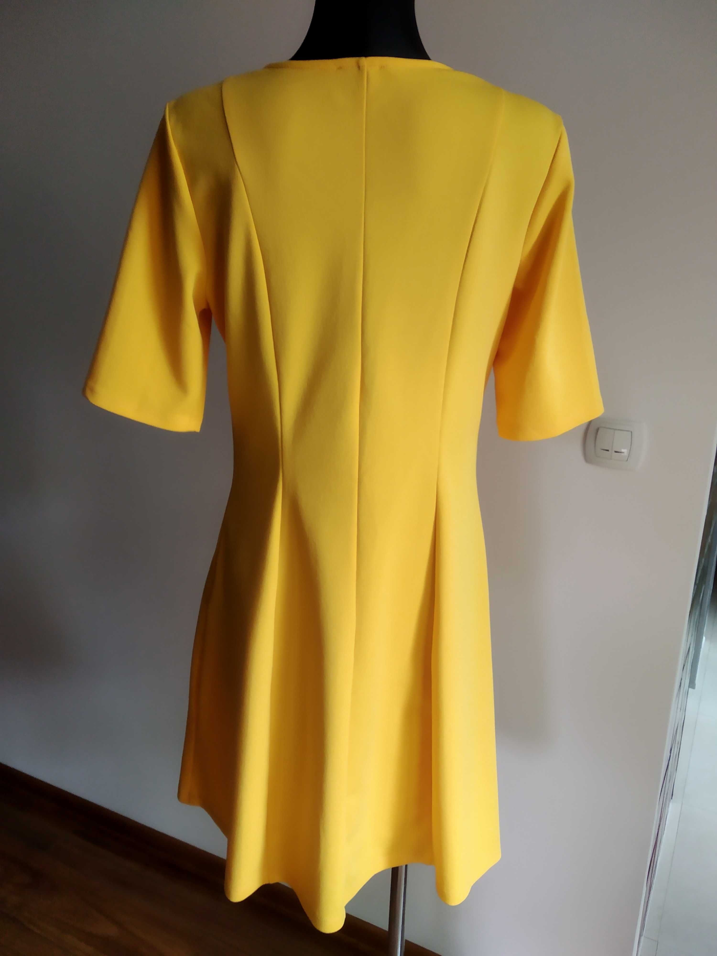 Nowa, letnia  żółta sukienka z Orsay roz.42