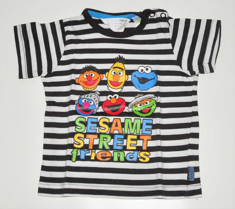 T-shirt koszulka Ulica Sezamkowa rozm. 80 H&M