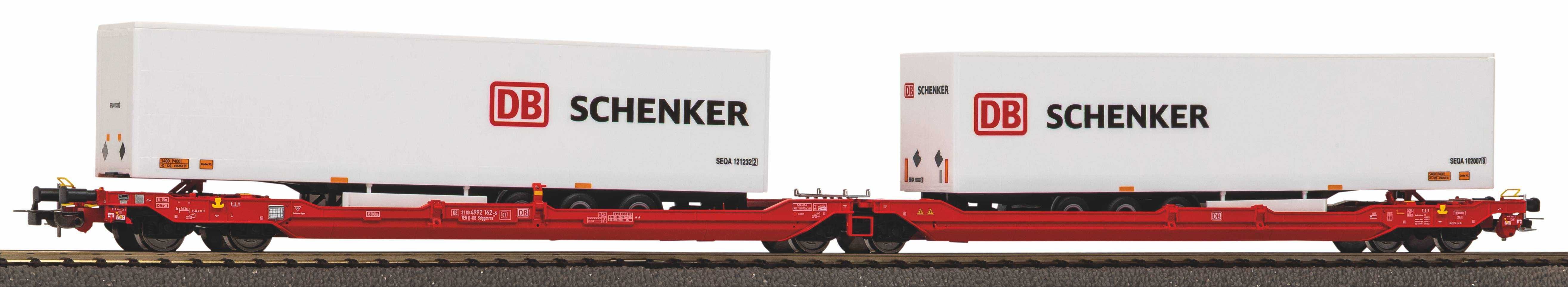 PIKO H0 (24626) - Wagon kontenerowy T3000e DB Schenker DB/AG Ep. VI