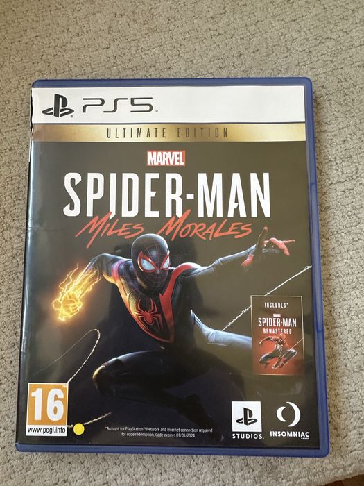 Spiderman spider-man miles morales  ps5 ultimate edition gra
