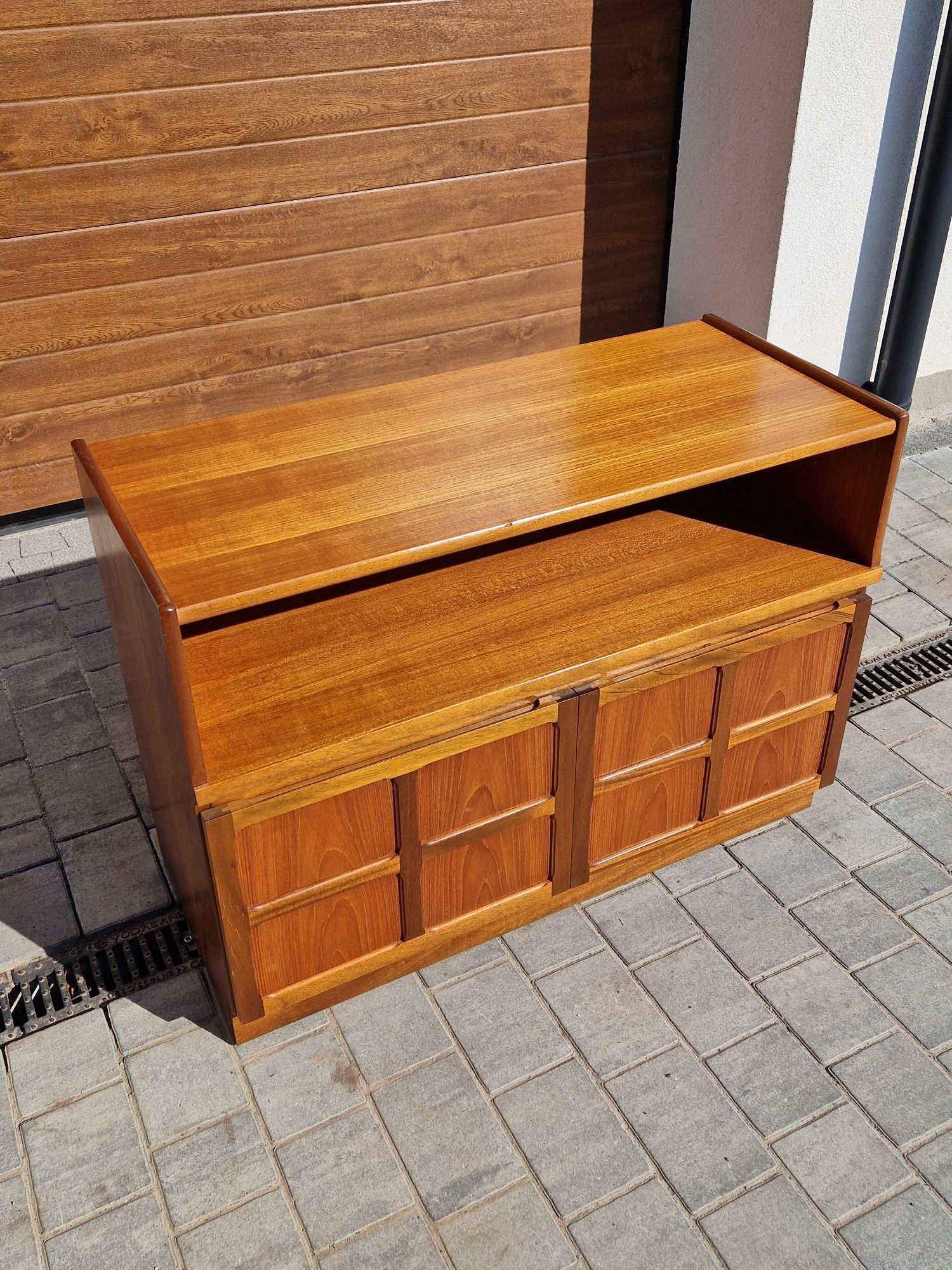 Komoda Sideboard Nathan Teak Lata 70 80 Vintage Retro Design Szafka