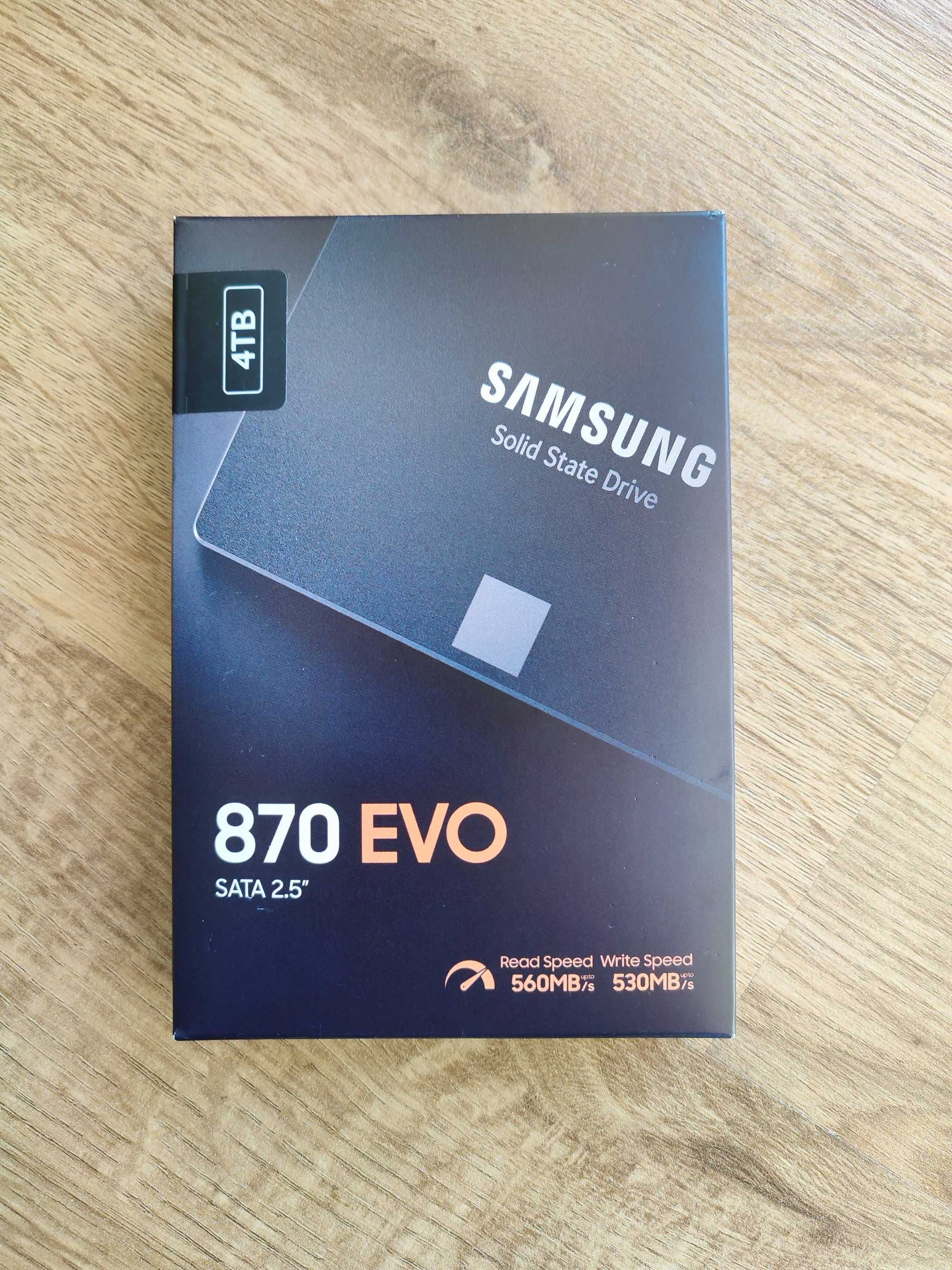 Samsung 870 EVO 4TB. Dysk SSD 2,5''. Made in Korea. Fabrycznie nowy.