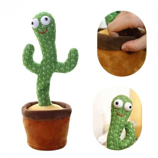 Музыкальная игрушка Танцующий поющий кактус Dancing Cactus TikTok