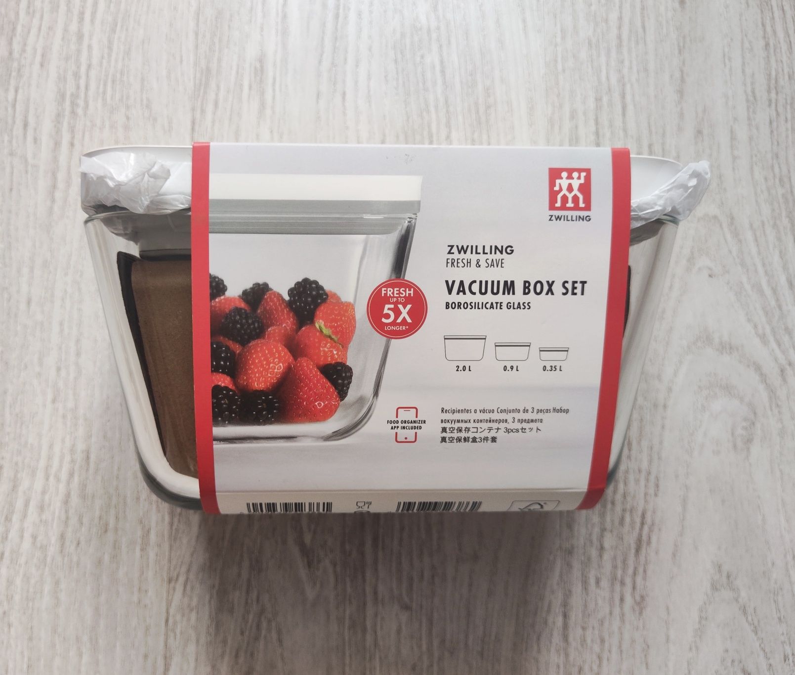 Набор вакуумных контейнеров Zwilling Fresh & Save 3шт (Стекло)