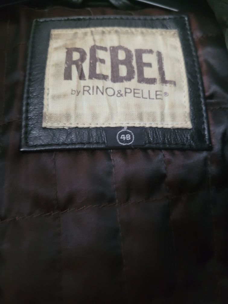 Męska kurtka skórzana Rebel