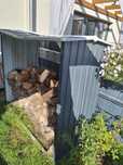Drewutnia schowek na drewno opał duży metalowy solidny